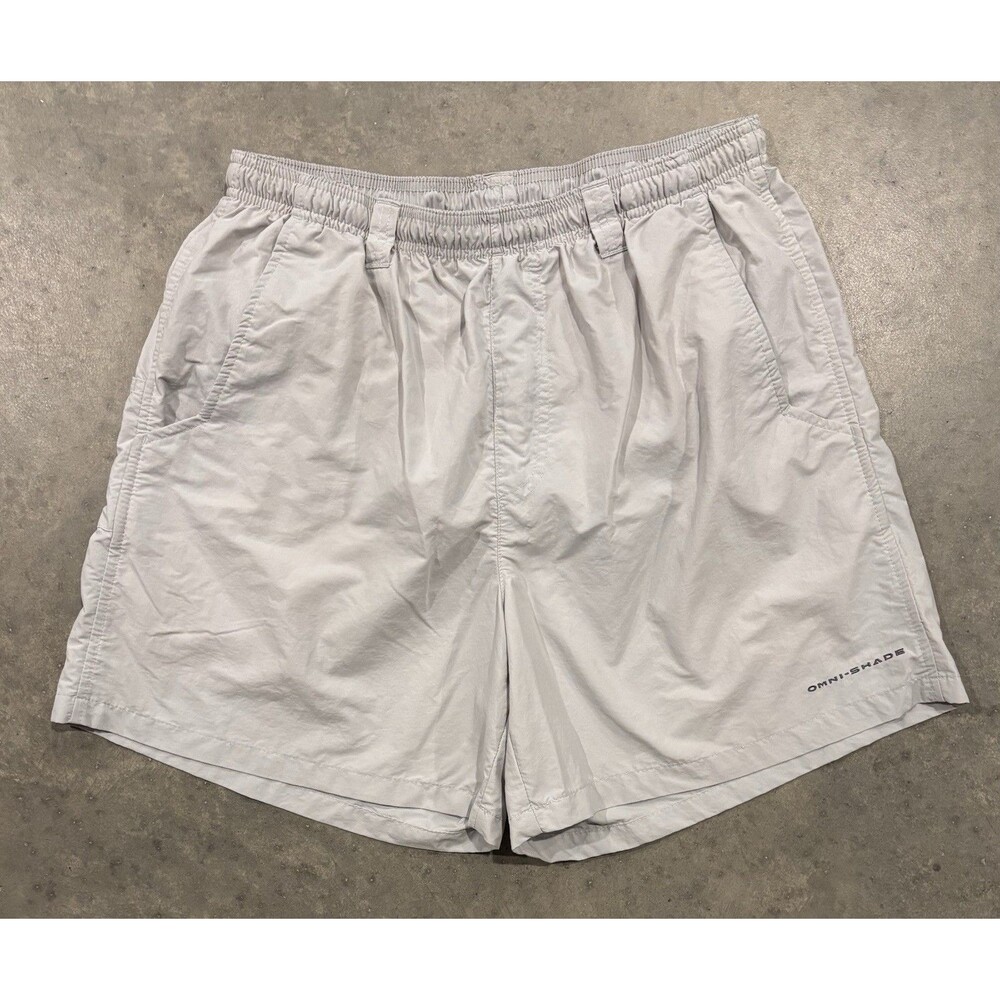Columbia PFG Backcast III Water Shorts Swim Trunks Mens Medium Fishing Gray